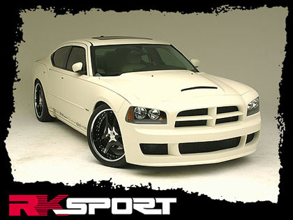 RK Sport Ram Air Style Hood 06-10 Dodge Charger - Click Image to Close